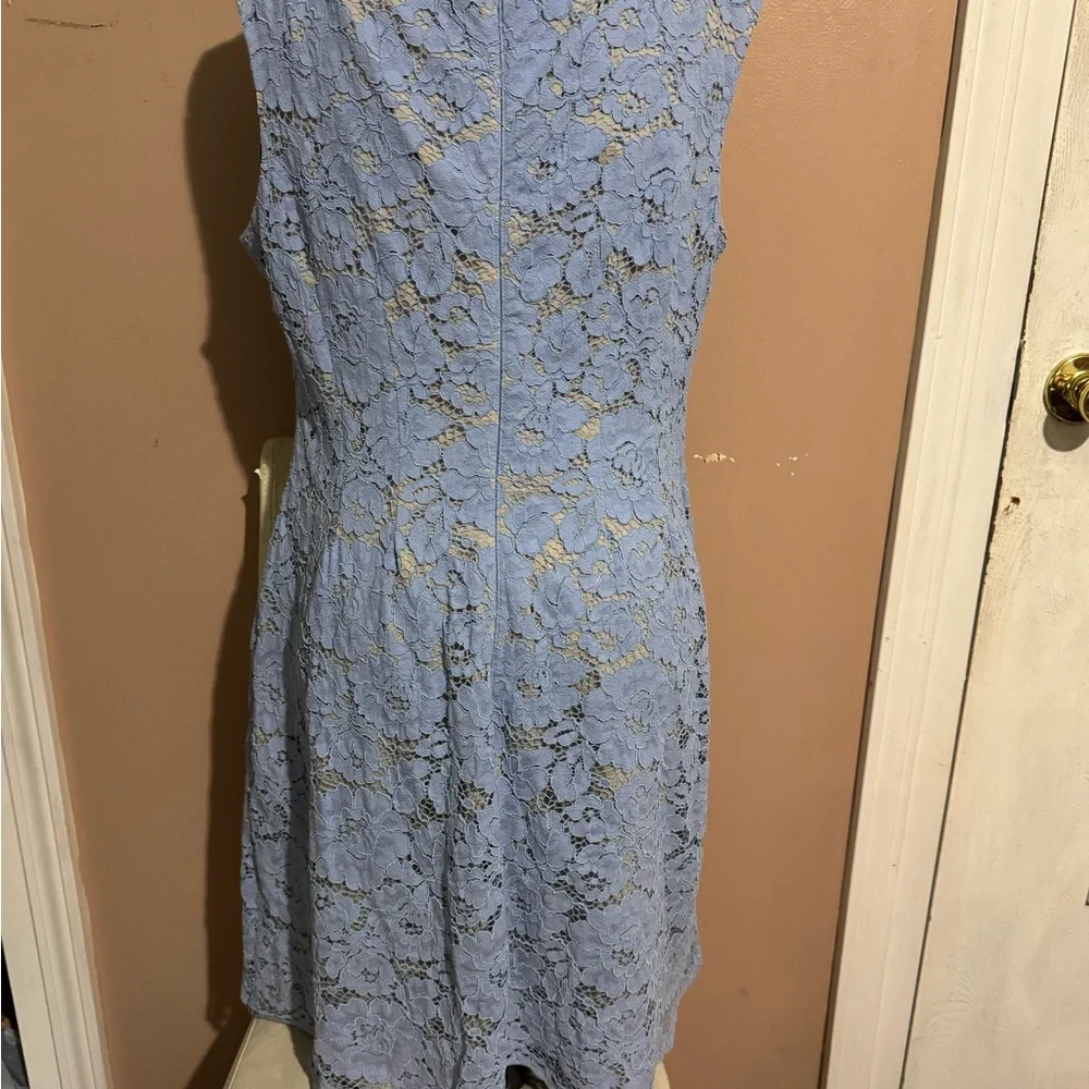 Vince Camuto Blue Sleeveless Sheath Dress - Picture 1 of 4